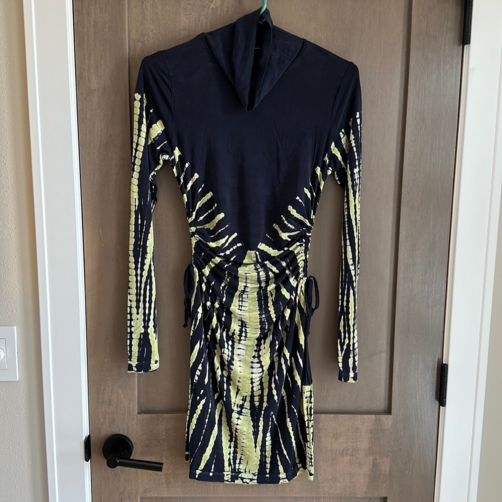 Young Fabulous & Broke Revolve Aubrey Cutout Dress in Black Web Size S NWOT